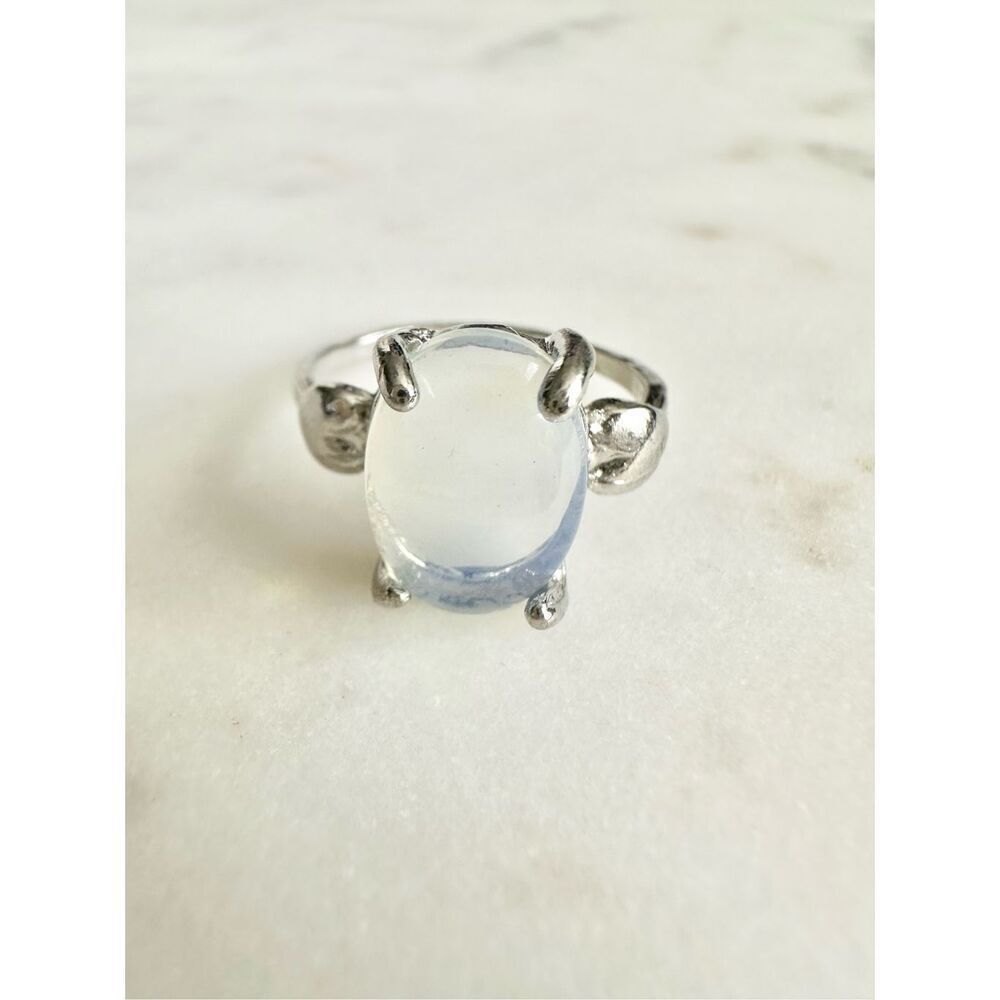 Iridescent oval ring size 9